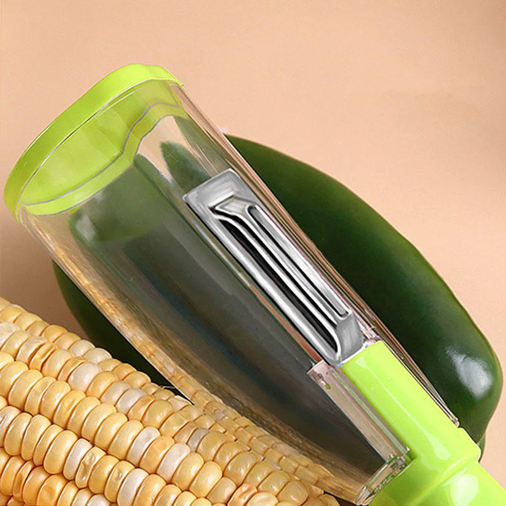 Vegetable & Fruit Peeler with Built-In Peel Container - Image 4