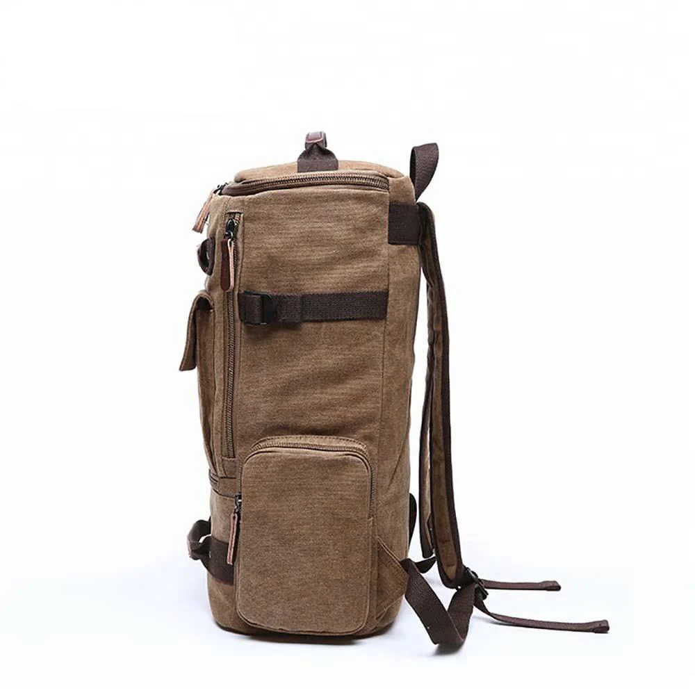 Vintage-Style Canvas Backpack for School & Travel - Image 2