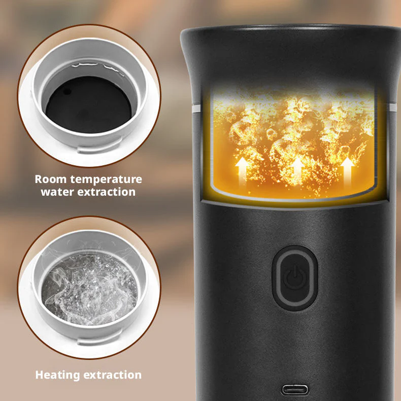 Wireless Portable Espresso Maker 3-in-1 Capsule & Ground Coffee Travel Machine - Image 2