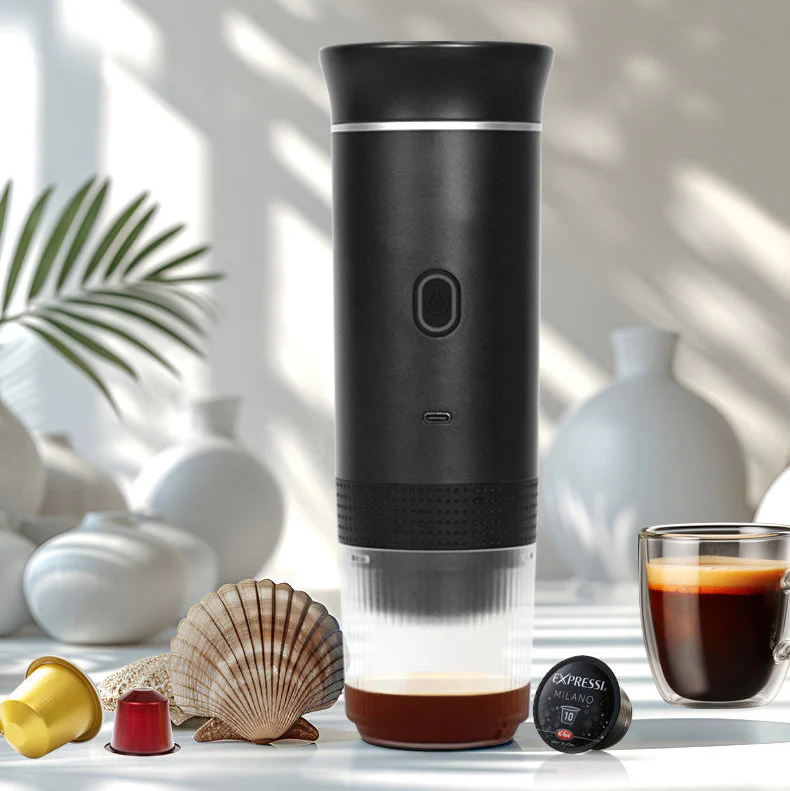 Wireless Portable Espresso Maker 3-in-1 Capsule & Ground Coffee Travel Machine - Image 5