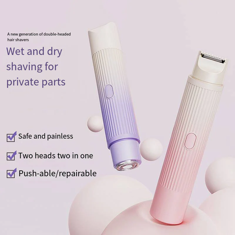 Women’s 2-in-1 Electric Body & Facial Hair Trimmer (Waterproof, Dual Head) - Image 2