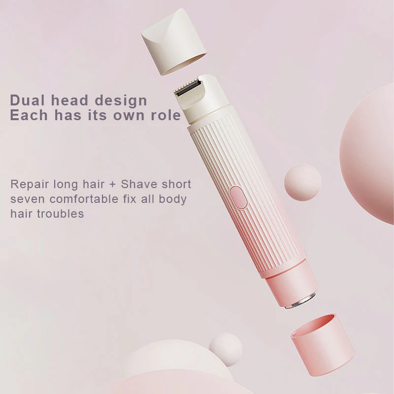 Women’s 2-in-1 Electric Body & Facial Hair Trimmer (Waterproof, Dual Head) - Image 3