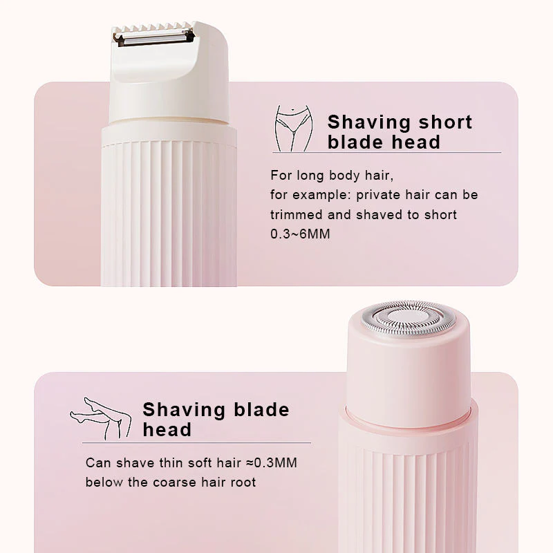 Women’s 2-in-1 Electric Body & Facial Hair Trimmer (Waterproof, Dual Head) - Image 4