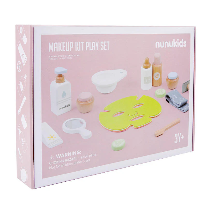 Wooden Kids Makeup Pretend Play Set - Image 6
