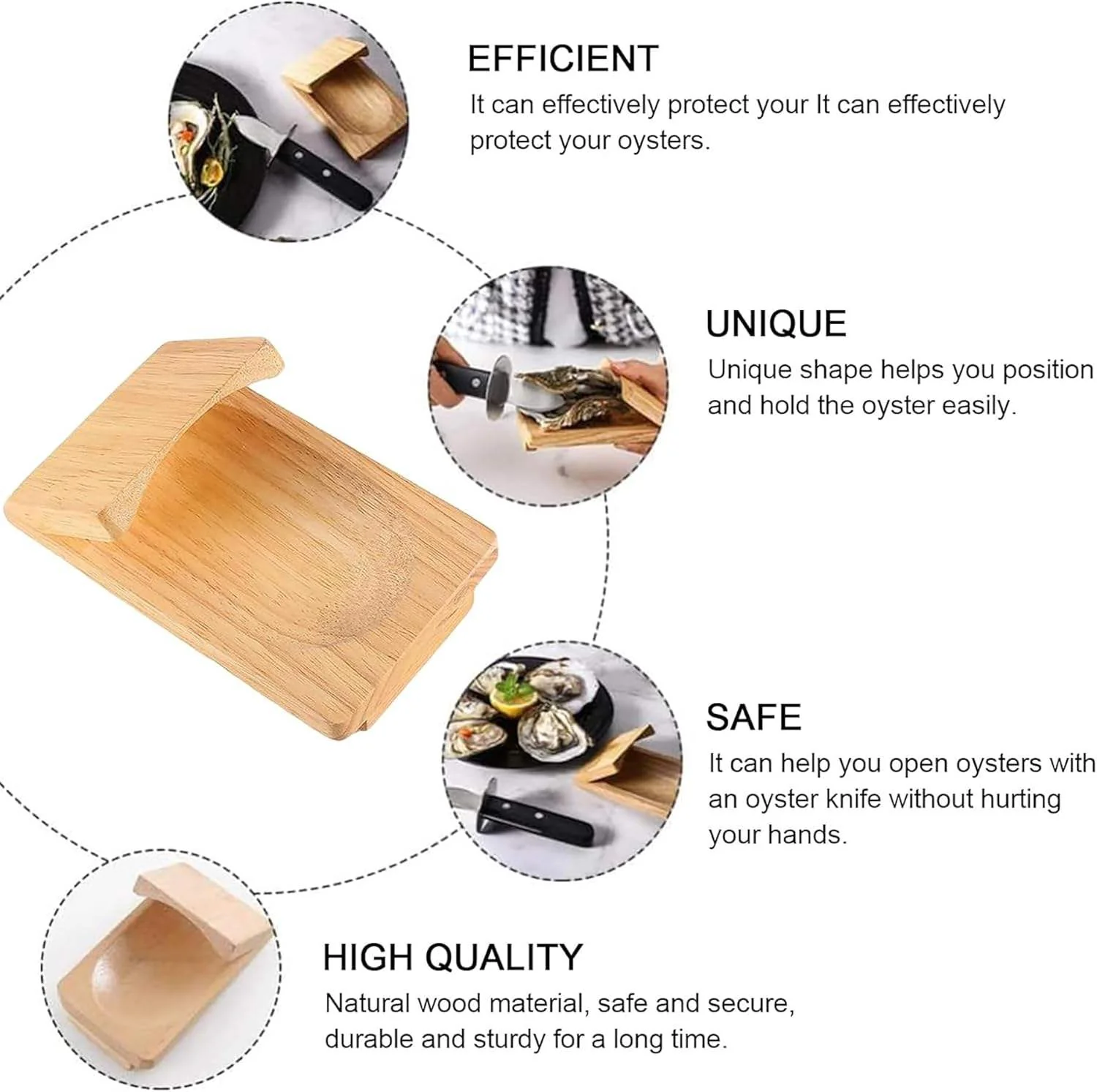 Wooden Oyster Shucking Clamp Holder - Image 5