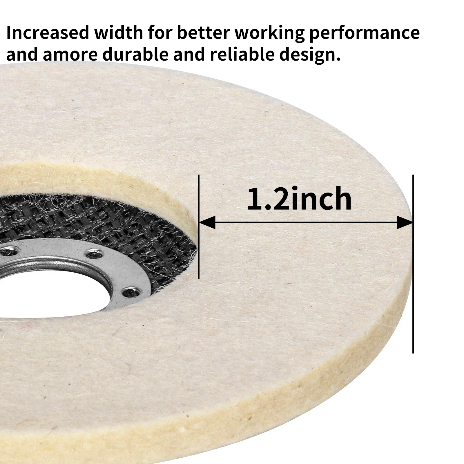 Wool Felt Polishing Disc for Angle Grinder - Image 8